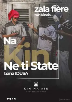 Affiche « Na Kin ne ti State » — jeunes Kinois dans la rue