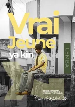 Affiche « Vrai jeune ya Kin » — un jeune homme assis à Lemba