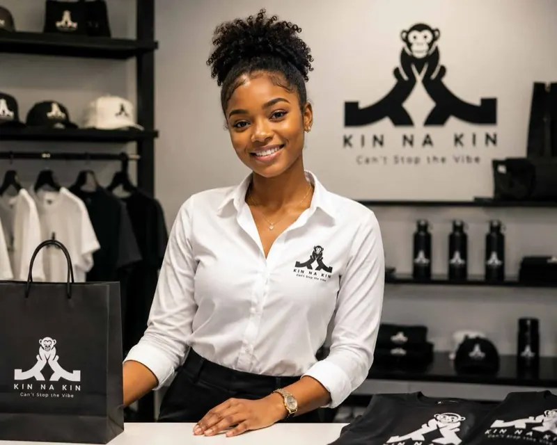 L'intérieur de la boutique KIN NA KIN